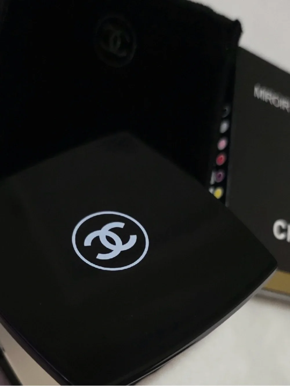 CHANEL Double Mirror Black